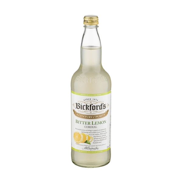 Bickford's Bitter Lemon Cordial 750mL