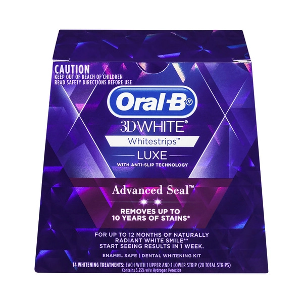 Oral B 3D White Luxe Advance Seal 14 Whitening Treatments 1 pack