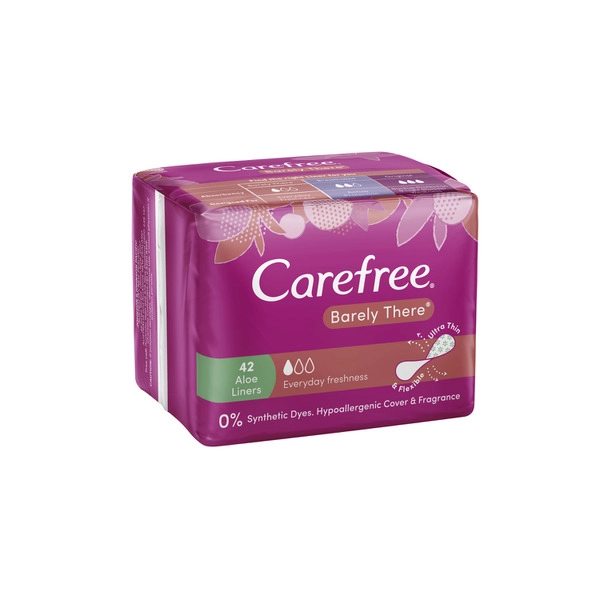 Carefree Barely There Aloe Panty Liners 42 pack