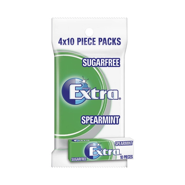 Extra Spearmint Sugar Free Chewing Gum 4x14g 56g