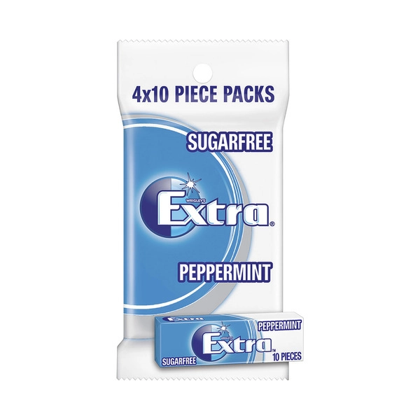 Extra Peppermint Sugar Free Chewing Gum 4x14g 56g