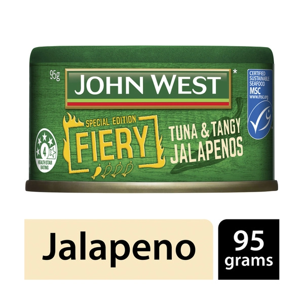 John West Fiery Tempters JOHN WEST FIERY TEMPTERS TUNA:JALAPENO:.:95 GRAM 