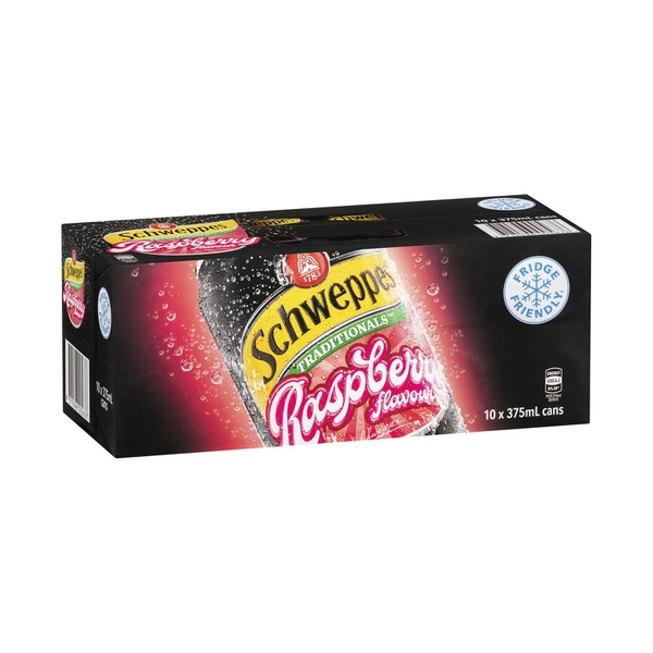 Schweppes Raspberry. SCHWEPPES TRADITIONAL RASPBERRY 10 PACK 