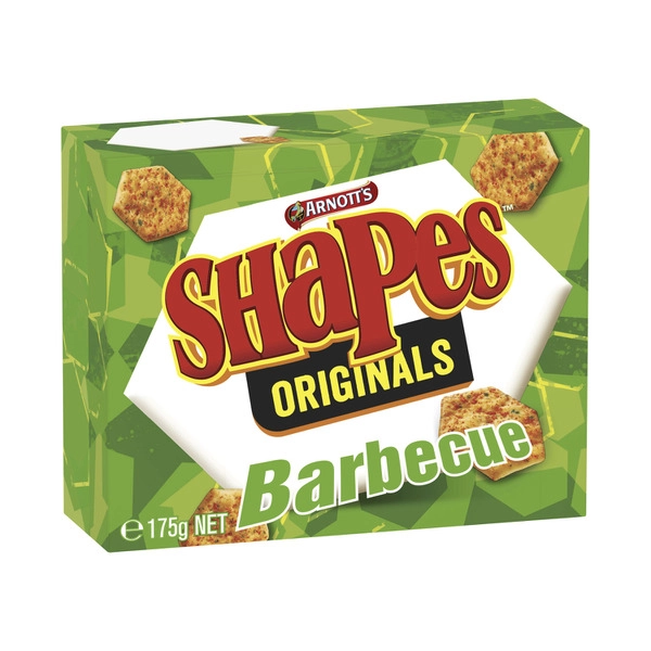 Arnott's Shapes Cracker Biscuits Original Barbecue 175g