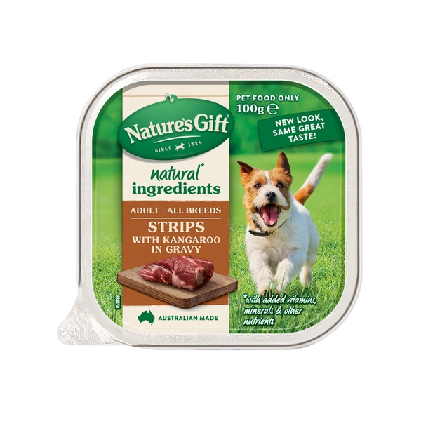 Nature's Gift Adult All Breeds Wet Dog Food Gravy With Kangaroo 100g