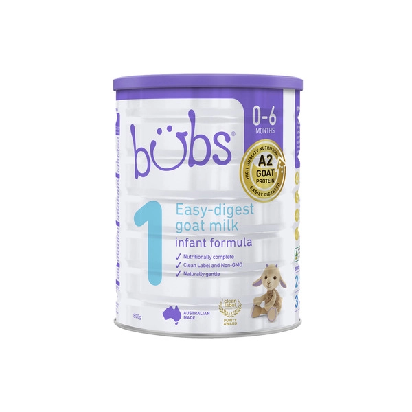 Bubs Goat Milk Infant Formula Stage 1 800g