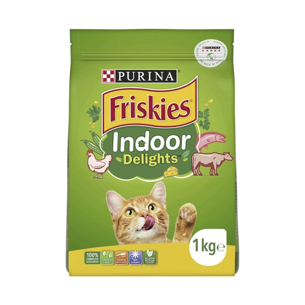 Friskies Delight Indoor Adult Dry Cat Food 1kg