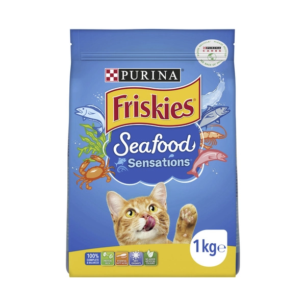 Friskies Seafood Sensations Adult Cat Food 1kg