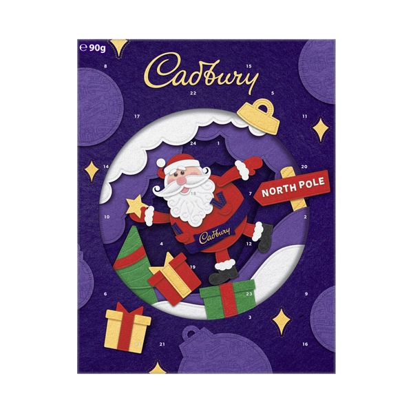 Cadbury Dairy Milk Chocolate Christmas Advent Calendar 90g