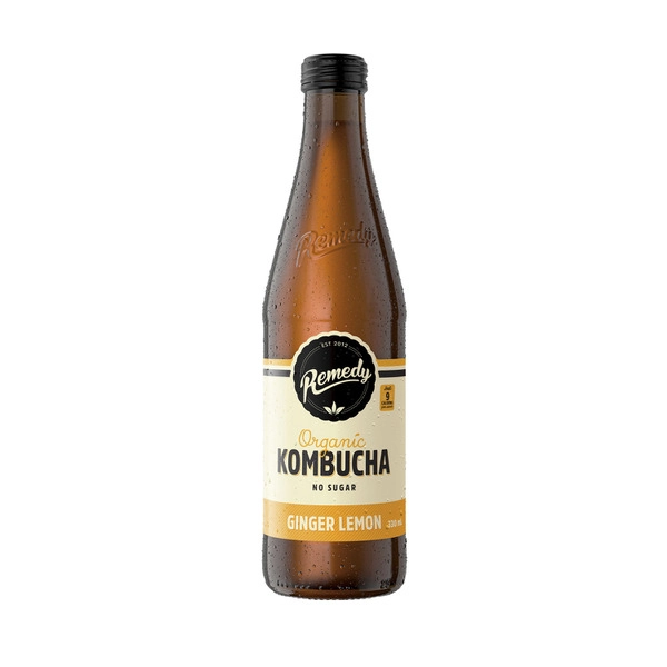 Remedy Kombucha Ginger & Lemon 330mL