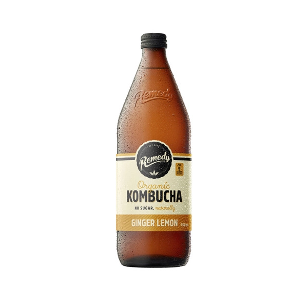 Remedy Kombucha Ginger & Lemon 750mL