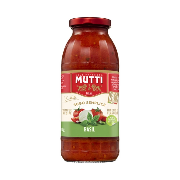 Mutti Sugo Pasta Sauce Basil Onion 400g