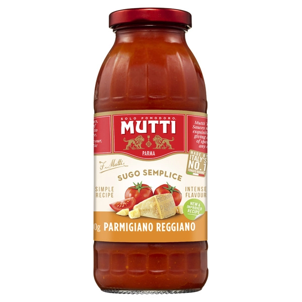 Mutti Sugo Pasta Sauce Parmgiano Reg 400g