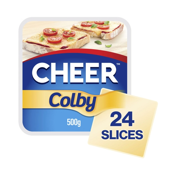 Cheer Colby Cheese Slices 500g