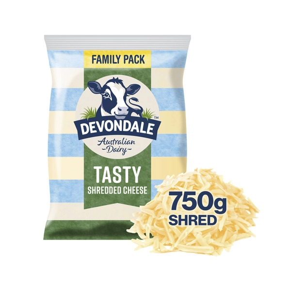 Devondale Tasty Shredded Cheese 750g