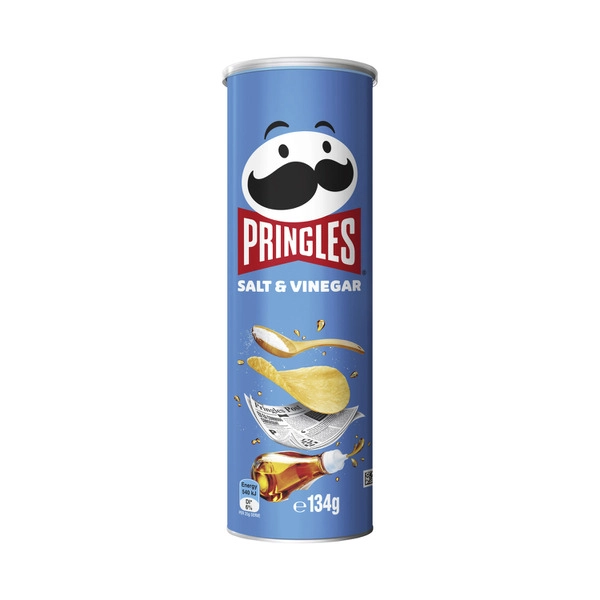 Pringles Salt & Vinegar Flavour Stacked Potato Chips 134g