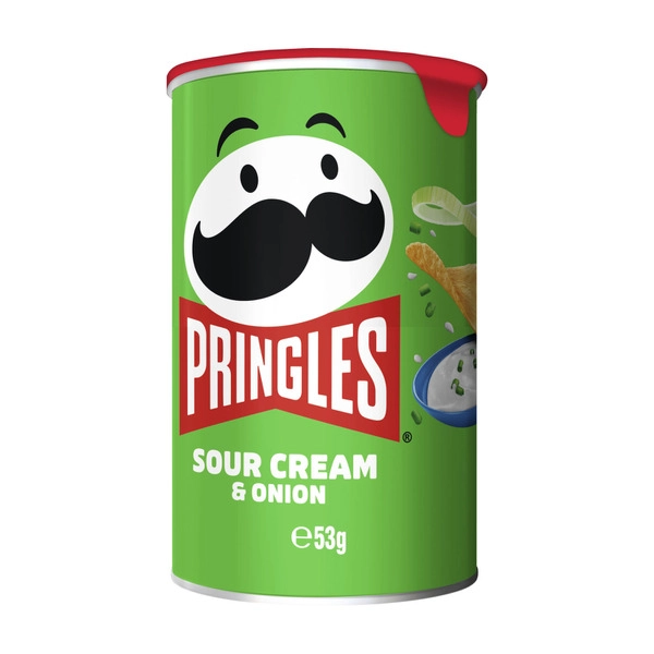 Pringles Sour Cream & Onion Stacked Potato Chips 53g