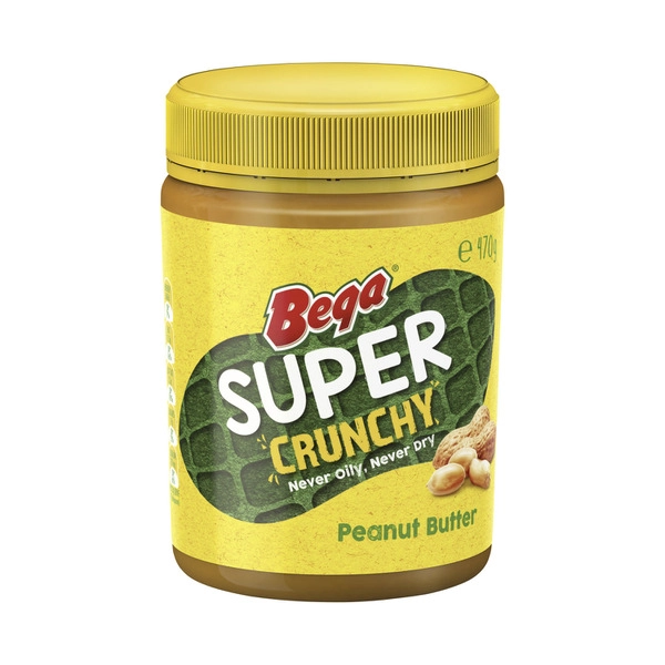 Bega Super BEGA SUPER CRUNCHY PEANUT BUTTER 470G 