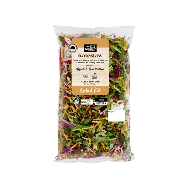 Coles Kitchen Kaleslaw Salad Kit 350g