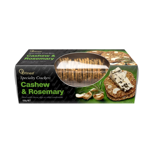 OB Finest Cashew & Rosemary Crackers 150g