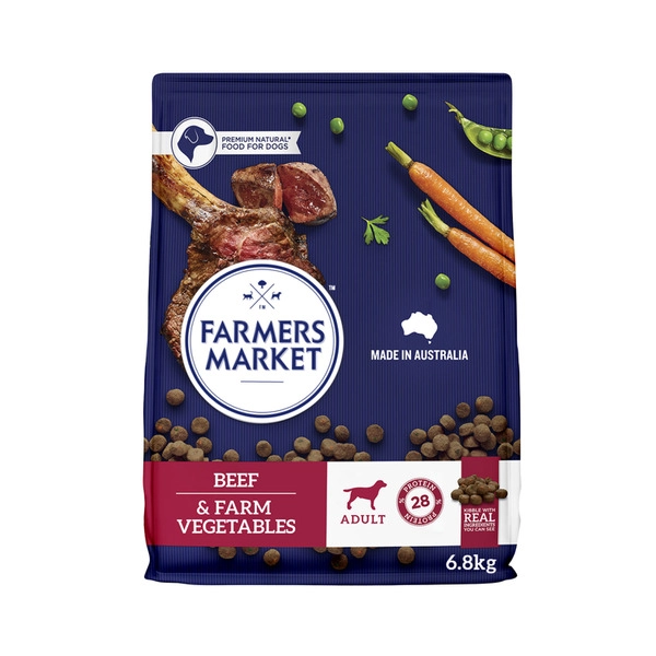 Farmers Market Adult Dry Dog Food Beef With Farm Vegetables 6.8kg