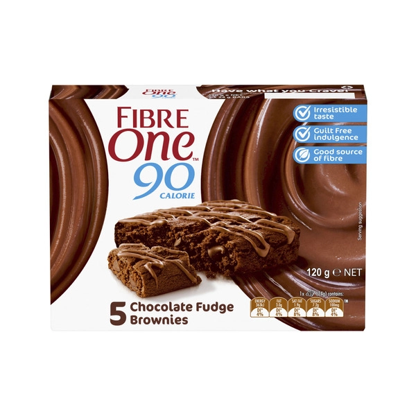 Fibre One Chocolate Fudge Brownies 5 pack 120g