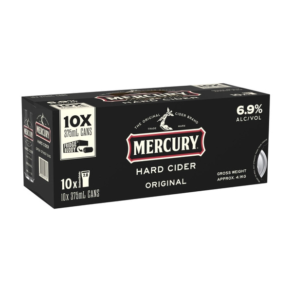 Mercury Hard Cider Can 375mL 10 Pack