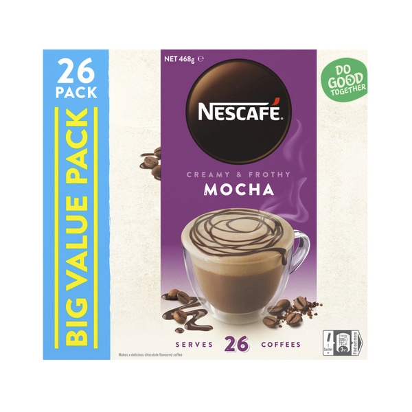 Nescafe Mocha Coffee Sachets 26 Pack