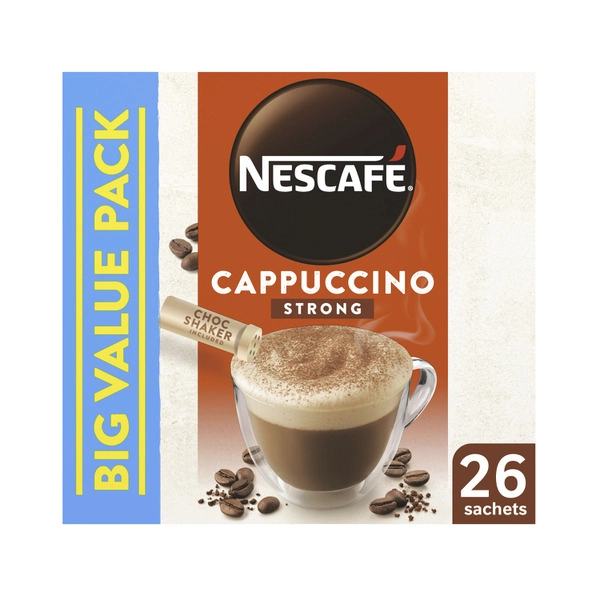 Nescafe Cafe Menu Coffee Cappuccino Strong 26 Pack