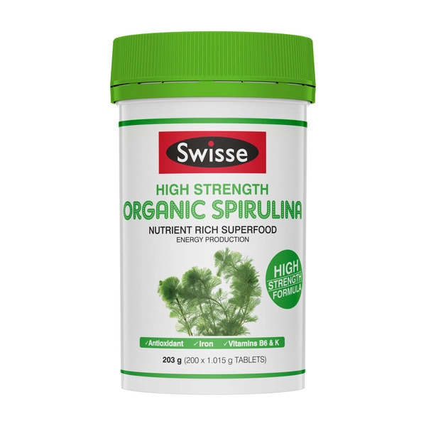 Swisse Ultiboost High Strength Organic Spirulina 200 pack