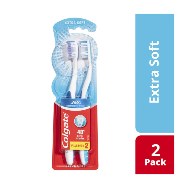 Colgate 360 Sensitive Manual Toothbrush 2 pack