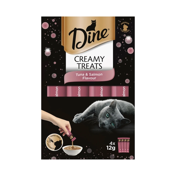 Dine Creamy Treats Tuna And Salmon Flavour Cat Treat 4 pack