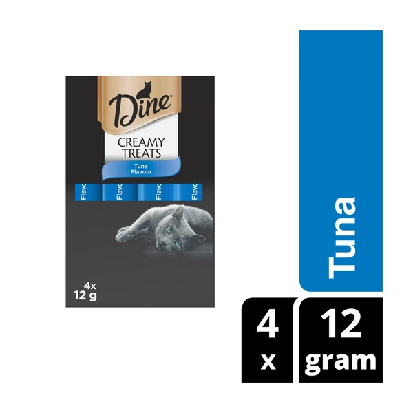 Dine Creamy Treats Tuna Flavour Cat Food 12g 4 pack