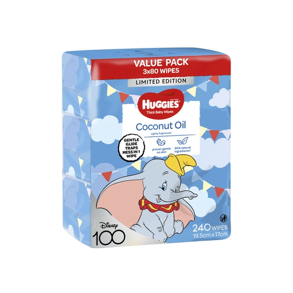 Huggies Baby Wipes HUGGIES BABY WIPES COCONUT 240 PACK 