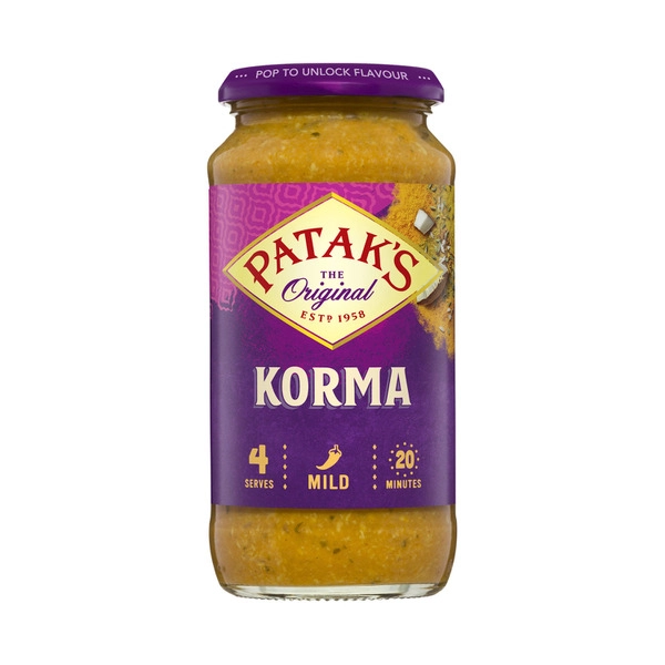 Patak's Korma Simmer Sauce Mild 450g