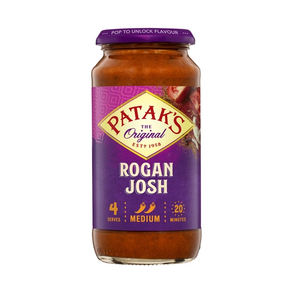 Patak's Rogan Josh Simmer Sauce Medium 450g