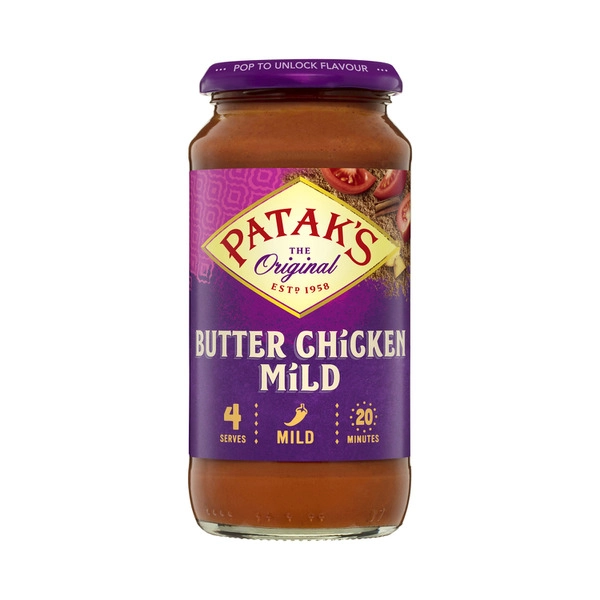 Patak's Butter Chicken Simmer Sauce Mild 450g