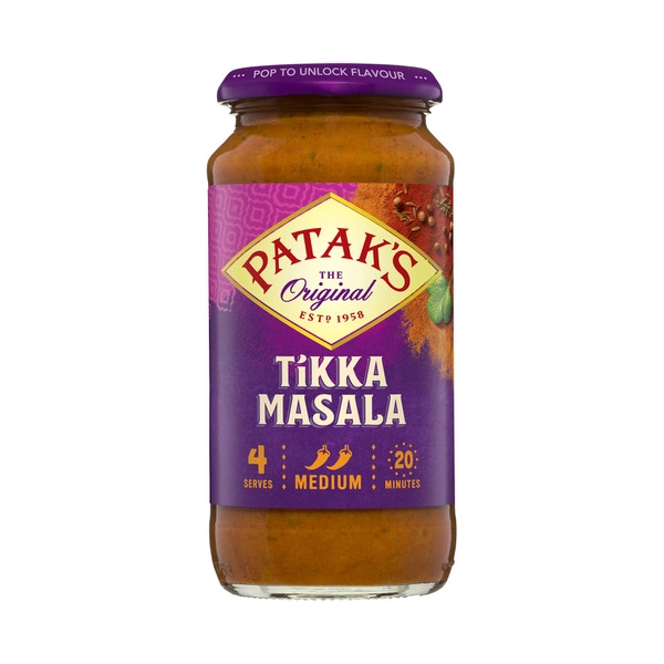 Patak's Tikka Masala Simmer Sauce Medium 450g