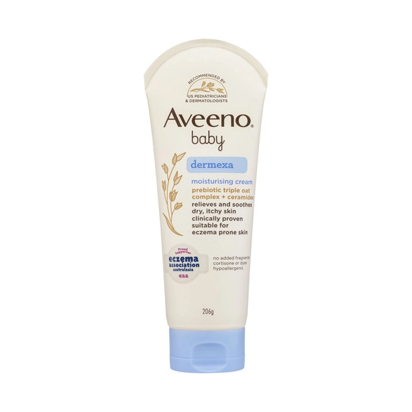 Aveeno Baby Dermexa Fragrance Free Eczema Prone Sensitive Moisturising Cream 206g