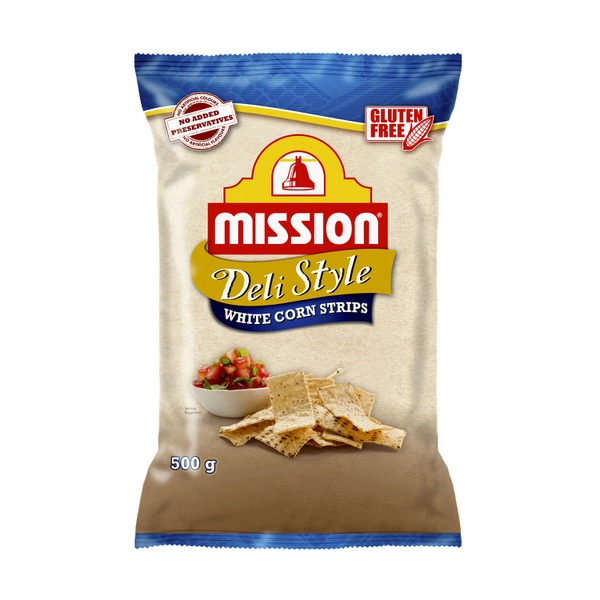 Mission Deli Style White Corn Strips 500g