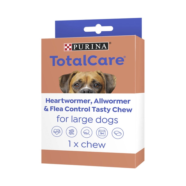 Purina Total Care Heartwormer, All Wormer & Flea Control  for  Large Dogs 1 pack