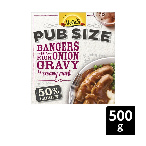 McCain Pub Size Bangers & Mash 500g