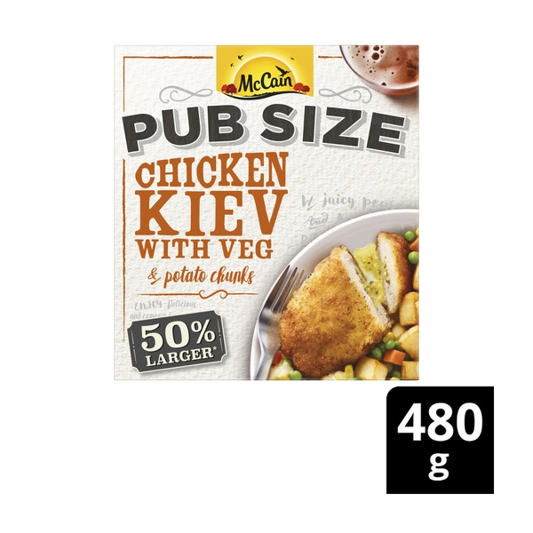 Mccain Pub Size MCCAIN PUB SIZE CHICKEN KIEV 480G 