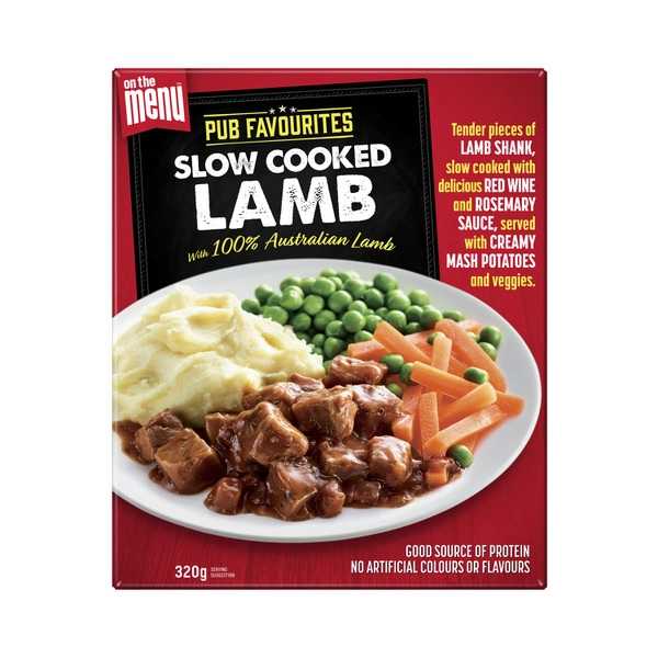 On The Menu Slow Cooked Lamb Plated Meals 320g