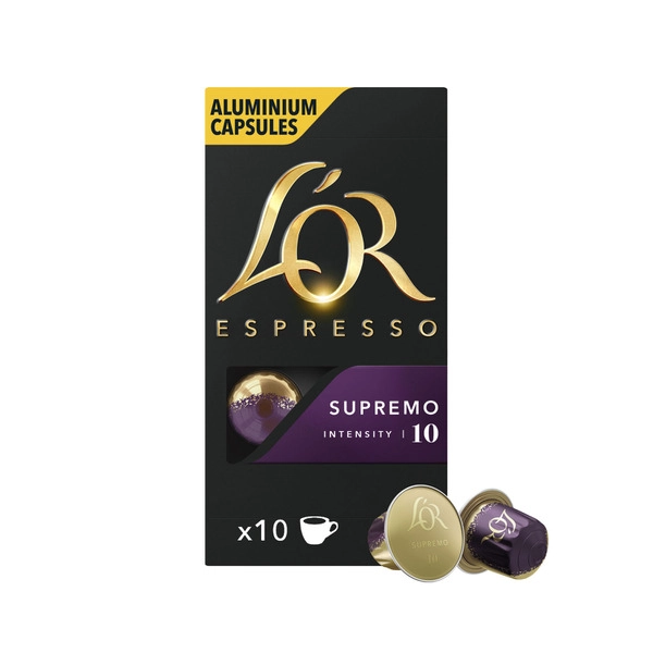 L'OR Espresso Supremo Intensity 10 Coffee Capsules 52g 10 Pack