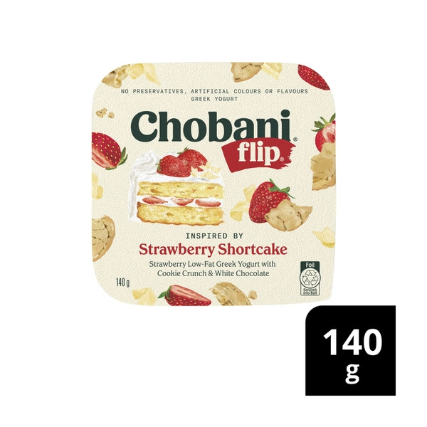 Chobani Flip Strawberry Shortcake Yoghurt 140g