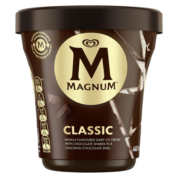 Magnum Ice Cream Classic Tub 440mL