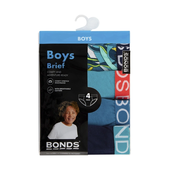 Kids Bonds Brief Uxyk4g Size 4-6 4 pack