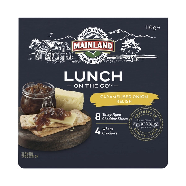 Mainland Cheese On The Go Lunch Caramelised Onion 110g