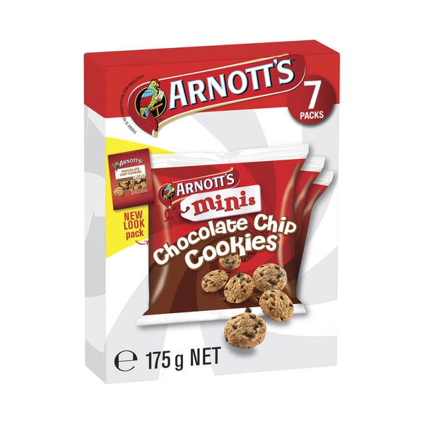 Arnotts Mini Cookies 7pk ARNOTTS MINI CHOC CHIP COOKIES 7PK 